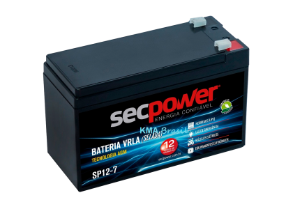 Bateria 12v 7amp.  - Secpower