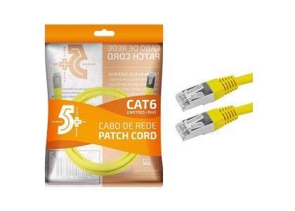 Cabo De Rede 2 Metros Blindado Ethernet Rj45 Cat6